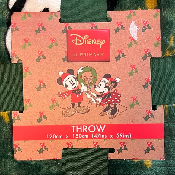 NWT | Disney Christmas Mickey Throw Blanket - Picture 2 of 4